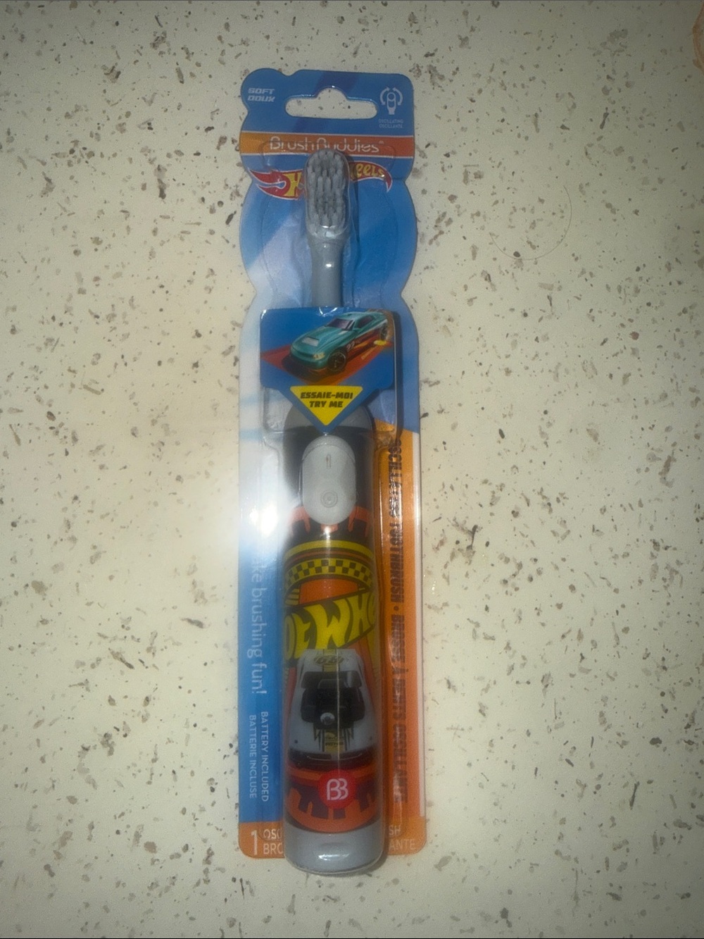 Kids Electric Toothbrush - Gray hot wheels